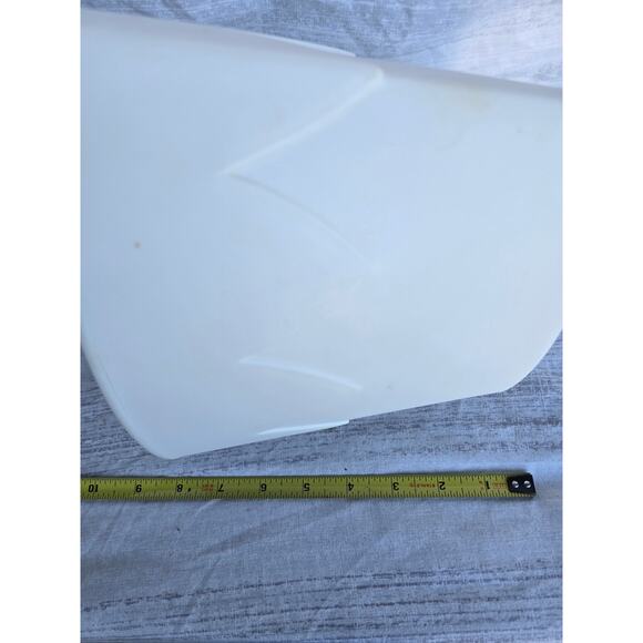 Vintage Ancona 2 NYC White Plastic Ice Bucket / Container - Picture 5 of 5